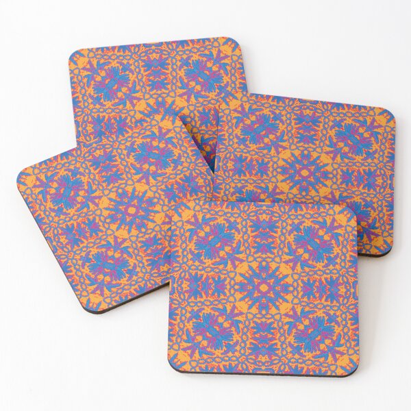 Item preview, Hand Embroidery, Namda Felted Kashmiri Orange blue designed and sold by ZenArt-Fern.