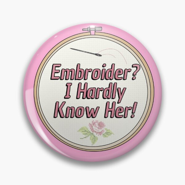 Item preview, Embroider? I Hardly Know Her! designed and sold by cardtroversial.