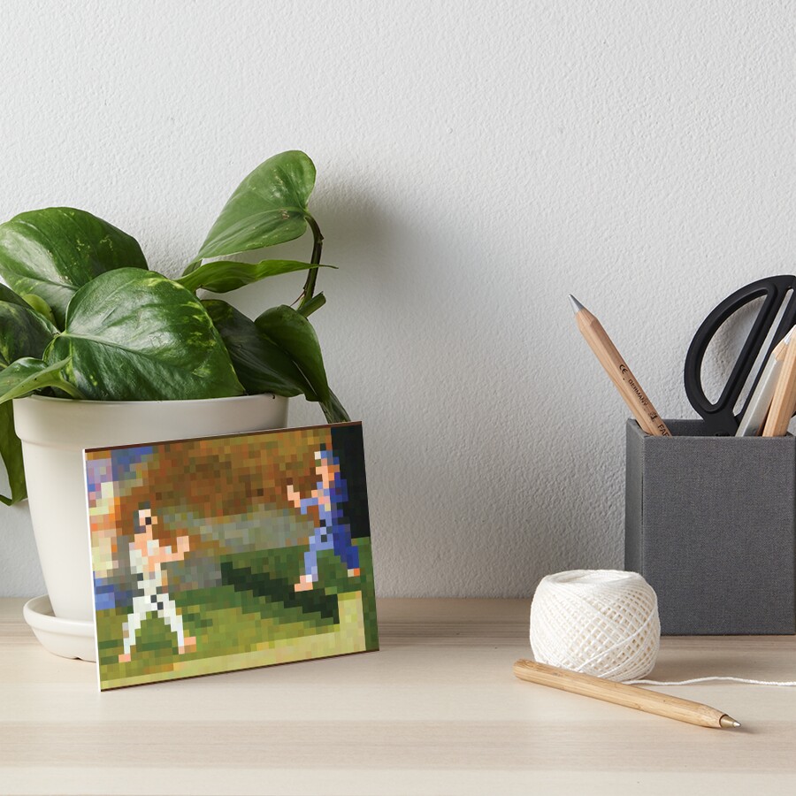 "Minecraft Painting Fighters" Art Board Print for Sale by