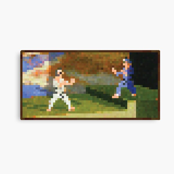 Minecraft Painting Fighters Leinwanddruck