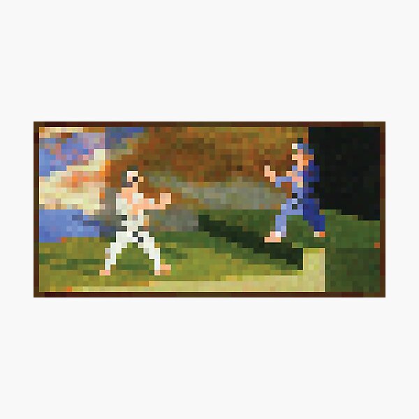 Minecraft Painting Fighters Photographic Print