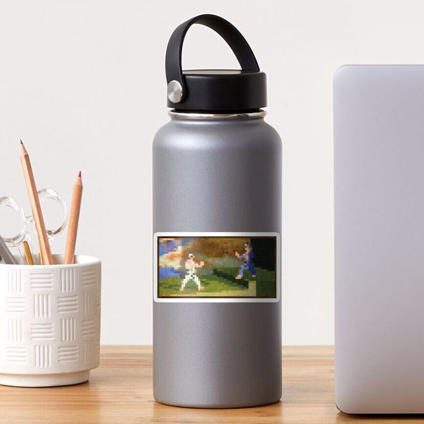 "Minecraft Painting Fighters" Sticker for Sale by Redbubble