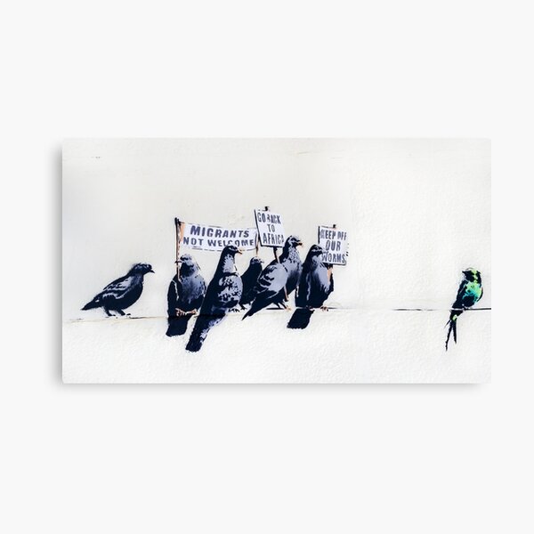 Banksy Clacton-on-Sea Mural - Anti-Refugee Pigeons Canvas Print