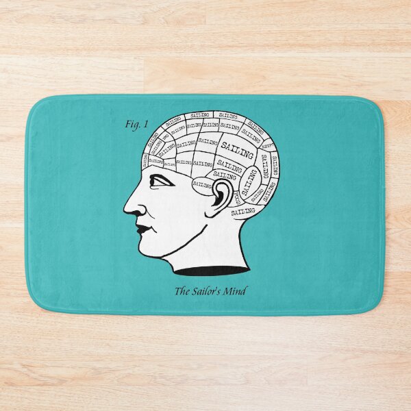 Item preview, The Sailor's Mind - Phrenology Skipper Yacht designed and sold by WibbleDesign.