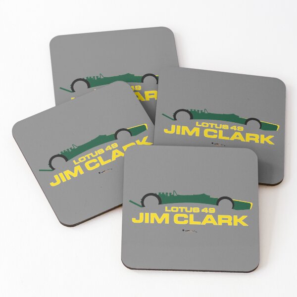 Item preview, Jim Clark - Lotus 49 Cutout For Dark shirts designed and sold by JageOwen.
