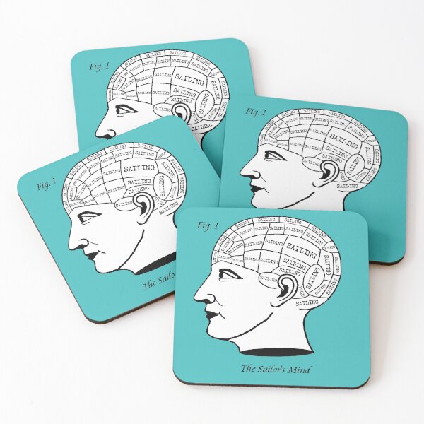 Item preview, The Sailor's Mind - Phrenology Skipper Yacht designed and sold by WibbleDesign.