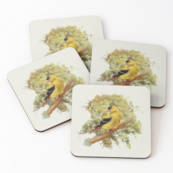 Item preview, Goldfinch In Green Tones designed and sold by Angeles M. Pomata.
