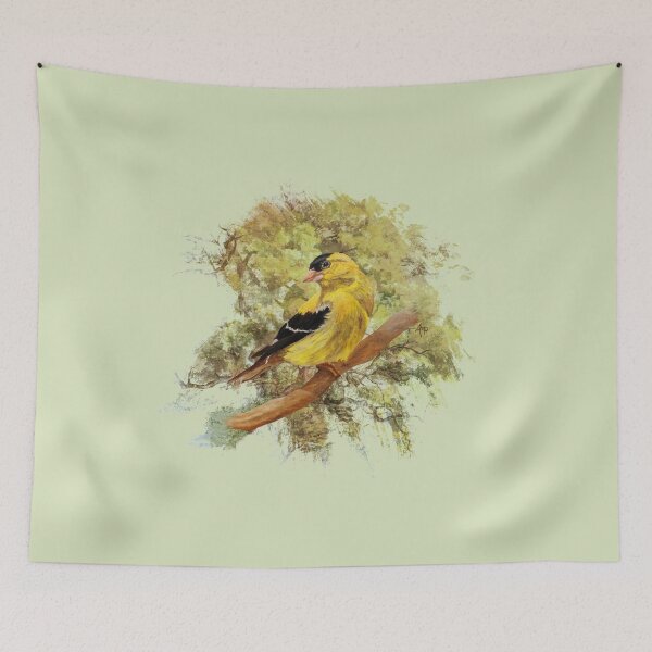 Item preview, Goldfinch In Green Tones designed and sold by Angeles M. Pomata.