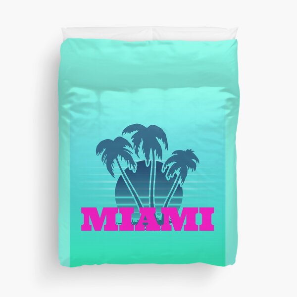 Vista previa del artículo con la obra «Miami Blue Palm», diseñado y vendido por RougeAtelier.