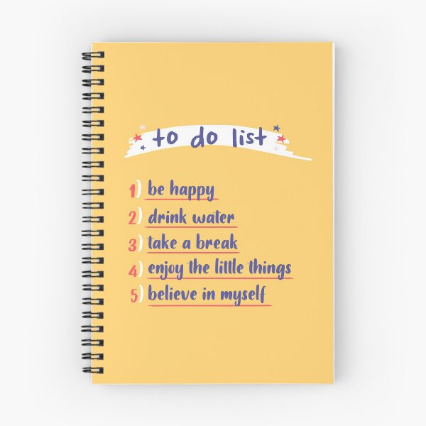 Item preview, notebook quote positive to do list christmas gifts design print designed and sold by MaMoAn.