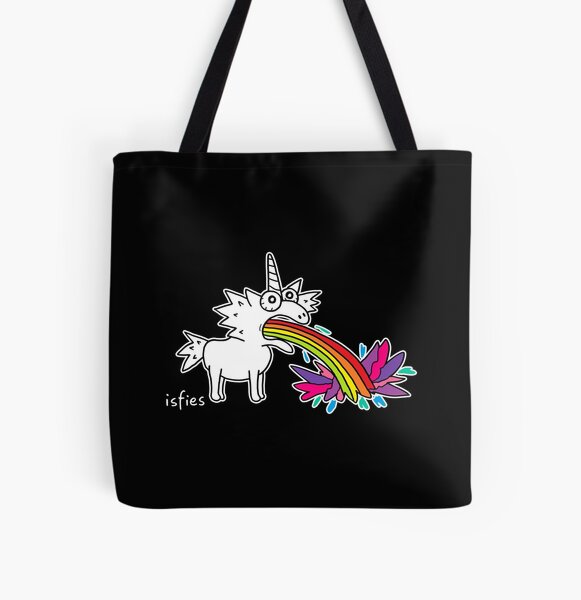 Regenbogen-Einhorn Allover-Print Tote Bag