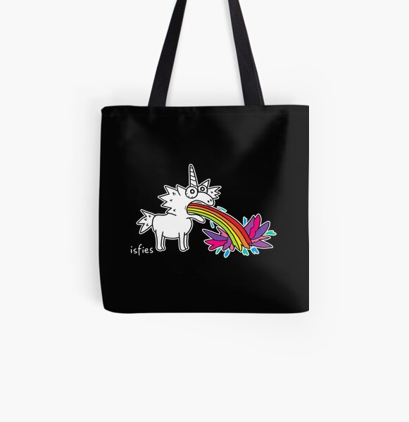 Regenbogen-Einhorn Allover-Print Tote Bag