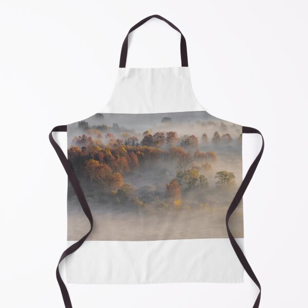 Item preview, Autumn trees in the morning mist designed and sold by pietrofoto.