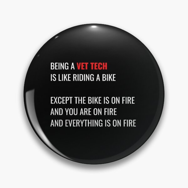 Item preview, Vet Tech On Fire designed and sold by Lolas-Creations.