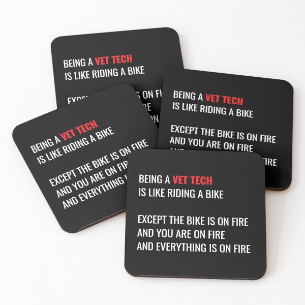 Item preview, Vet Tech On Fire designed and sold by Lolas-Creations.