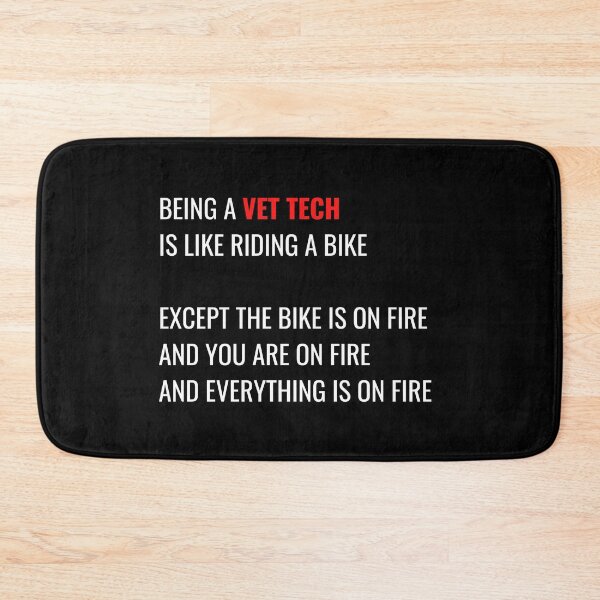 Item preview, Vet Tech On Fire designed and sold by Lolas-Creations.