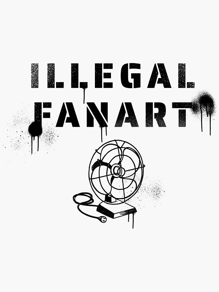 illegal-fanart-sticker-for-sale-by-tobiasmattsson-redbubble