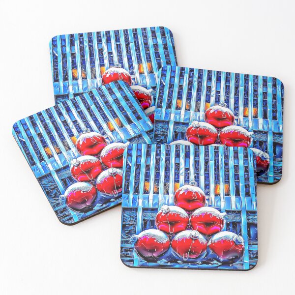 Item preview, Giant Red Christmas Ornaments designed and sold by RitaMaye.