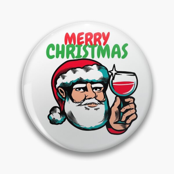 Item preview, Santa and red wine designed and sold by AMBERGIGGS.