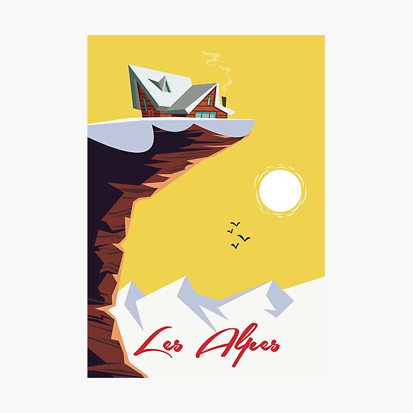 Item preview, Les Alpes poster designed and sold by GAGodel.