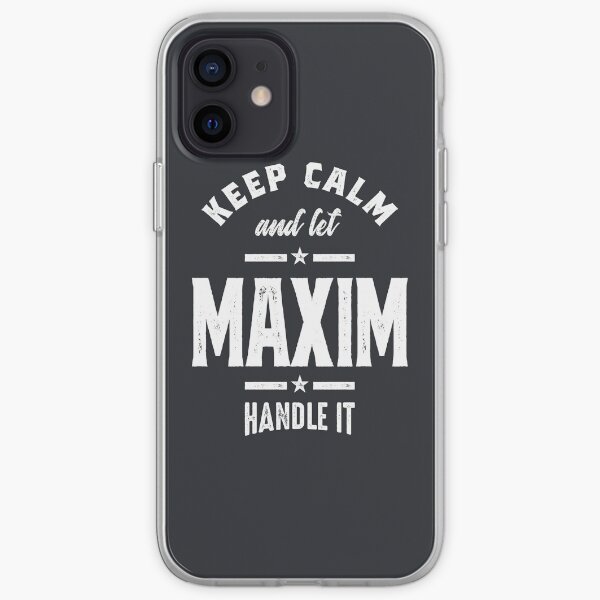 Maxim Personalized Name Birthday Gift iPhone Soft Case