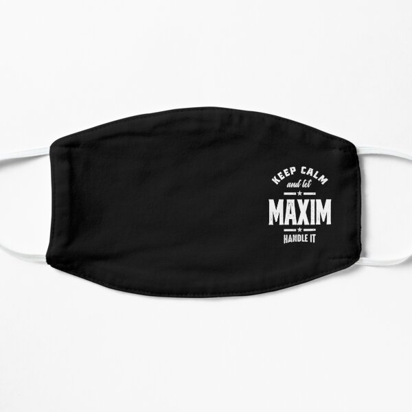Maxim Personalized Name Birthday Gift Flat Mask