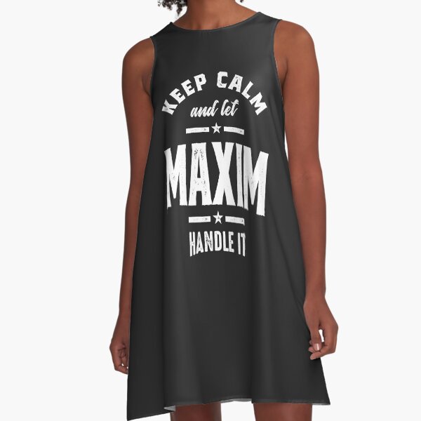 Maxim Personalized Name Birthday Gift A-Line Dress