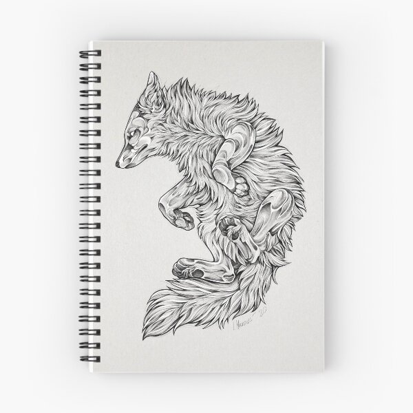 Artikelvorschau, Blackwork Fox entworfen und verkauft von Isabella Marowski.