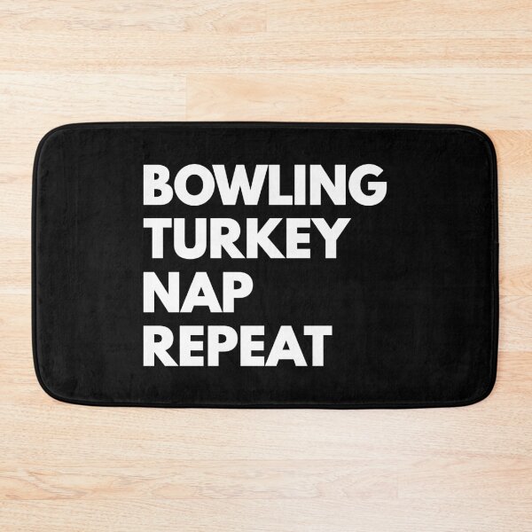 Item preview, Bowling Turkey Nap Repeat Funny Thanksgiving designed and sold by mographicdesign.