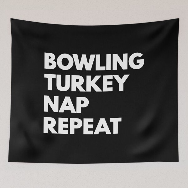 Item preview, Bowling Turkey Nap Repeat Funny Thanksgiving designed and sold by mographicdesign.