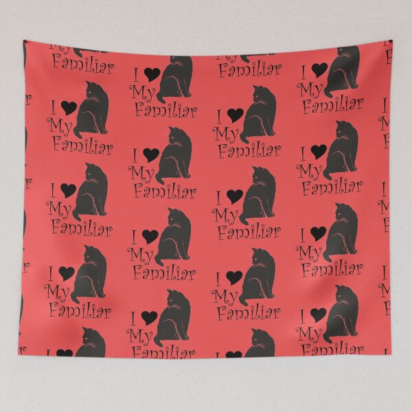 Item preview, I Love My Familiar  designed and sold by Prints4Pagans.