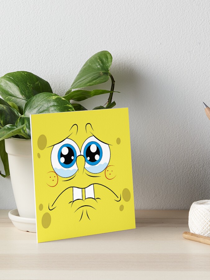 Sad Spongebob Art Board Print for Sale by Julia2Julia