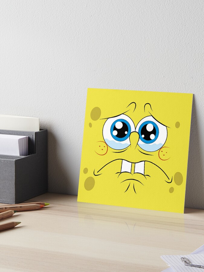 Sad Spongebob Art Board Print for Sale by Julia2Julia