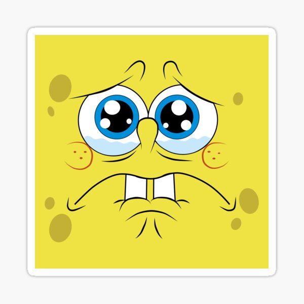 Praying on My Downfall Sad Spongebob Funny Meme Sticker by Katie