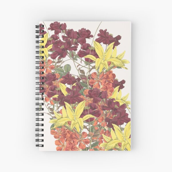 Bouquet of Rose, Freesia and Gladiolus Spiral Notebook