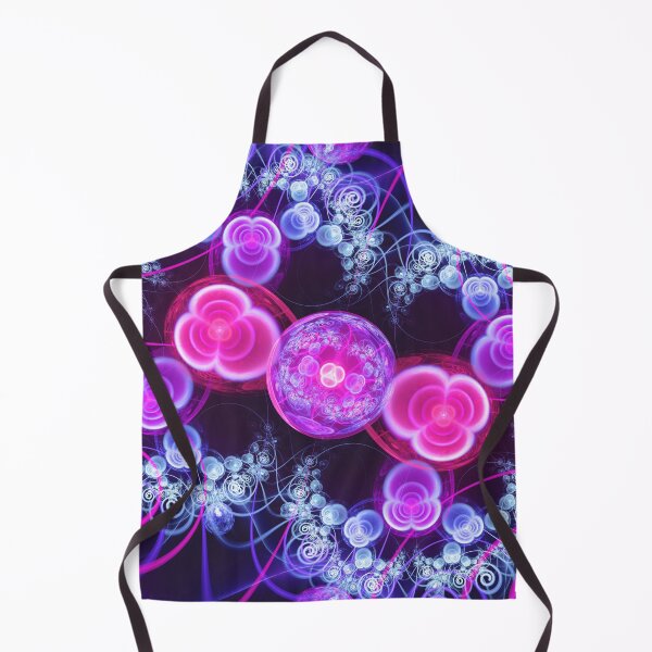 Item preview, Fractal Neon Cells and Strings of Cyan and Violet designed and sold by San Jaya Prime.