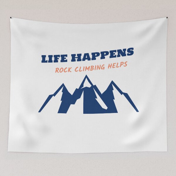 Item preview, Life Happens Rock Climbing Helps designed and sold by joabaj.