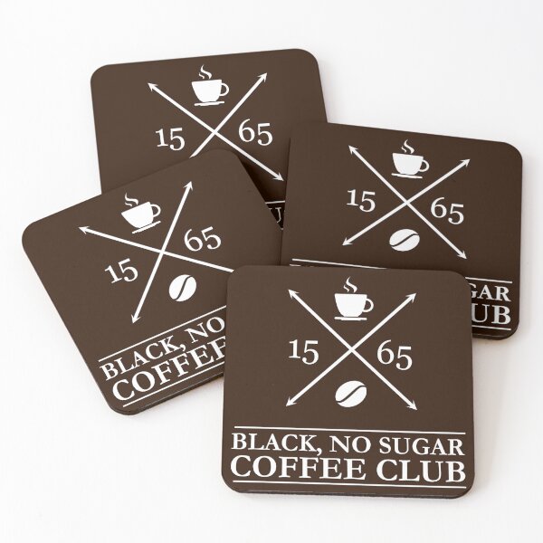 Item preview, Black, No Sugar Coffee drinkers club since 1565 designed and sold by Happy Puppy Print On Demand.