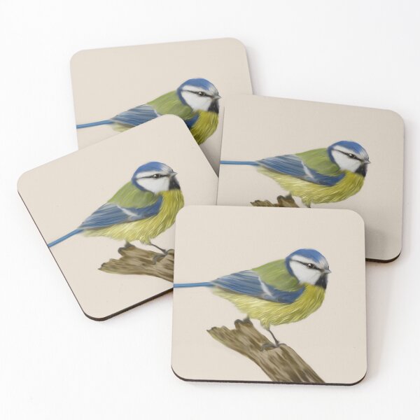 Item preview, Blue Tit - UK Birds Digital Drawing Art  designed and sold by Victoria Charvill.