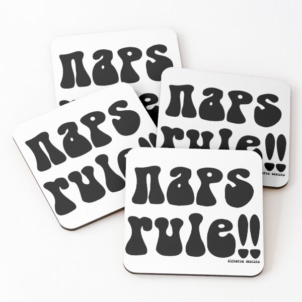 Item preview, naps rule black text dizkorce designed and sold by Dizkorce.