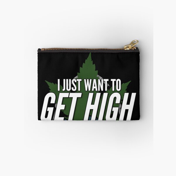 Item preview, I Just Want To Get High And Go Fishing Tee Funny Weed Smoker designed and sold by MarioShirtWorld.