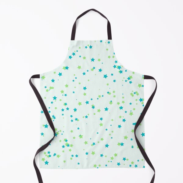 Item preview, Teal Lime Star Clusters Pattern - Seafoam designed and sold by MixedBagMerch.