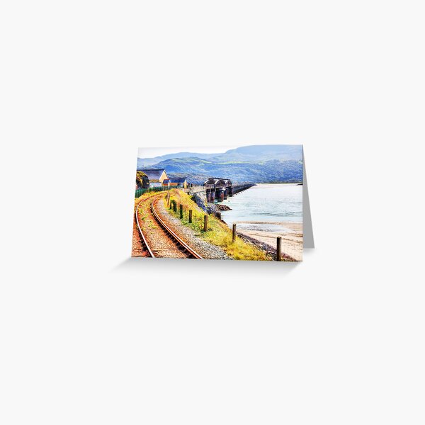 Item preview, Barmouth Railway Line And Bridge designed and sold by Paul Thompson Photography.