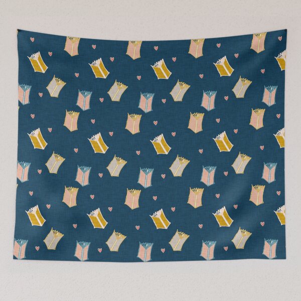 Item preview, Cozy Books Love Blue designed and sold by susycosta.