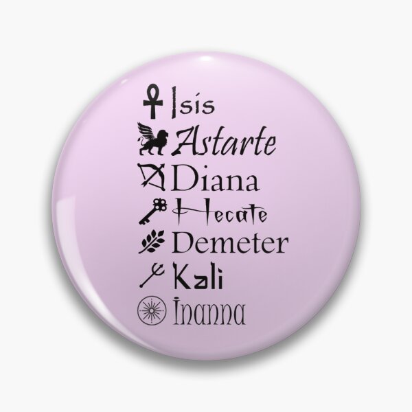 Item preview, Seven Goddess Chant designed and sold by Prints4Pagans.