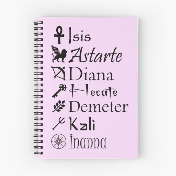 Item preview, Seven Goddess Chant designed and sold by Prints4Pagans.