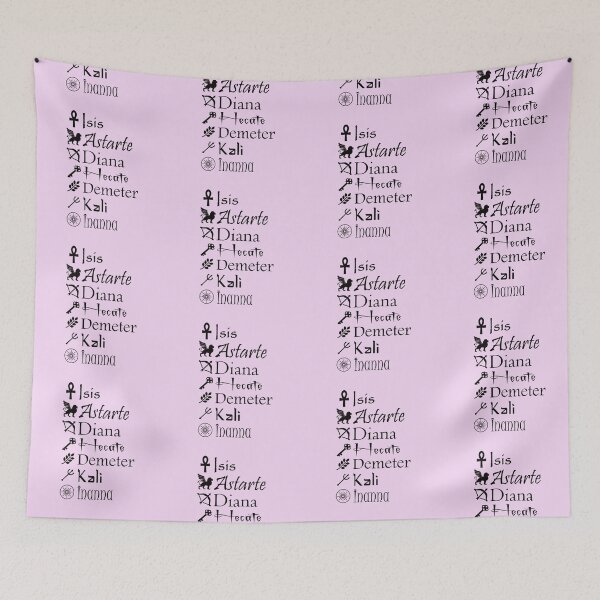 Item preview, Seven Goddess Chant designed and sold by Prints4Pagans.