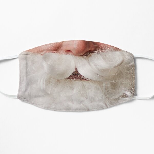 Funny Santa Claus Beard Face Mask Flat Mask