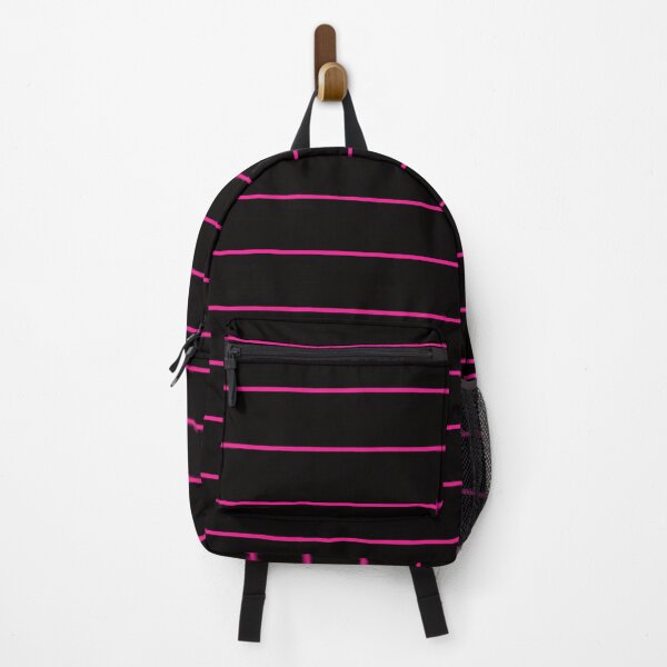 Item preview, Horizontal pink stripes on black designed and sold by Greenwood2112.