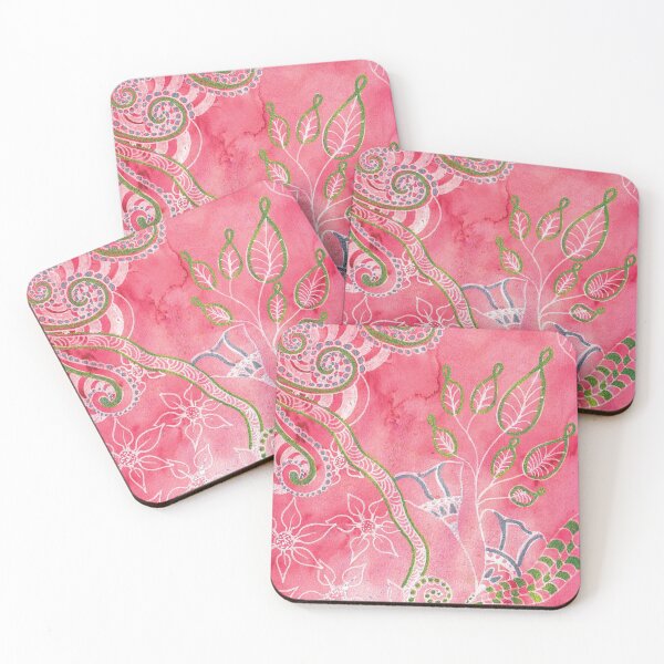 Item preview, Bohemia in pink by crunchy leaf designs  designed and sold by TheCrunchyLeaf.